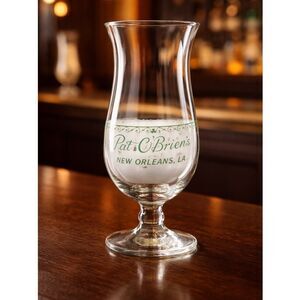 Pat O’Briens New Orleans 10” Have Fun Hurricane Glass Daiquiri Mixed Drinks